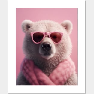 Pink Teddy Bear Posters and Art